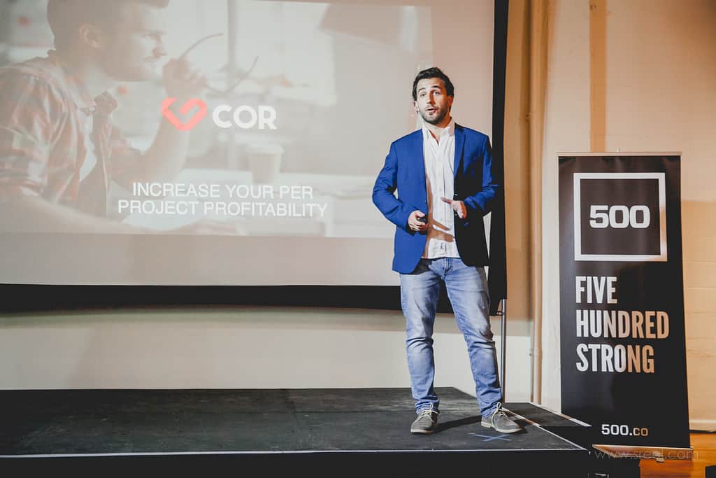 Santiago Bibiloni, CEO & Founder de COR en 500 Startups